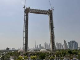 Construction work on the iconic Dubai Frame project adjacent to the Stargate theme park in Zabeel Park, Dubai, is ongoing.